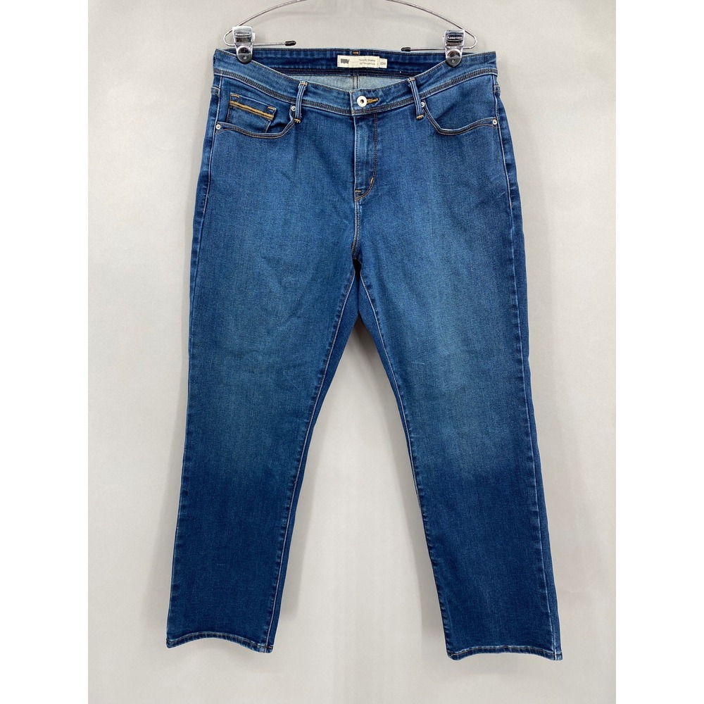 Levi's 512 Perfectly Shaping Straight Leg Jeans Women 20W Medium Wash Denim